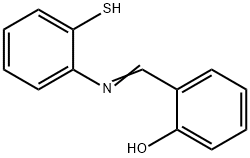 水杨醛缩氨基-2-硫酚, 3449-05-6, 结构式