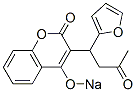 3-[1-(2-Furanyl)-3-oxobutyl]-4-sodiooxycoumarin Struktur