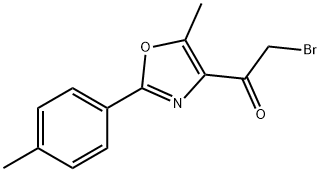 2-BROMO-1-(5-METHYL-2-P-TOLYL-OXAZOL-4-YL)-ETHANONE Struktur
