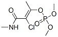 Phosphoric acid dimethyl 2-chloro-1-methyl-3-(methylamino)-3-oxo-1-propenyl ester,34491-04-8,结构式