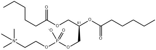 1,2-二己酰卵磷脂,34506-67-7,结构式