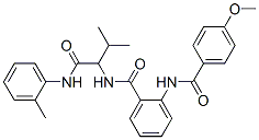 Benzamide, 2-[(4-methoxybenzoyl)amino]-N-[2-methyl-1-[[(2-methylphenyl)amino]carbonyl]propyl]- (9CI) Structure