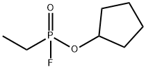 Phosphonofluoridic acid, ethyl-, cyclopentyl ester (9CI) Structure