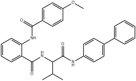 345244-52-2 Benzamide, N-[1-[([1,1-biphenyl]-4-ylamino)carbonyl]-2-methylpropyl]-2-[(4-methoxybenzoyl)amino]- (9CI)