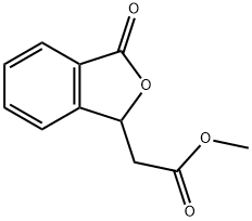 (3-OXO-1,3-DIHYDRO-ISOBENZOFURAN-1-YL)-ACETIC ACID METHYL ESTER Structure