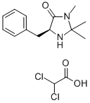 (5S)-2,2,3-三甲基-5-苄基-4-咪唑啉酮二氯乙酸,345358-20-5,结构式