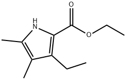 3-Ethyl-4,5-dimethyl-1H-pyrrole-2-carboxylic acid ethyl ester Structure