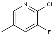 2-Chloro-3-fluoro-5-methylpyridine Structure