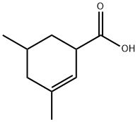 2-Cyclohexene-1-carboxylic acid, 3,5-dimethyl- (9CI),34564-59-5,结构式