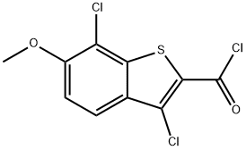 34576-80-2 3,7-ジクロロ-6-メトキシ-1-ベンゾチオフェン-2-カルボニルクロリド