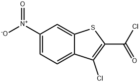 3-chloro-6-nitro-1-benzothiophene-2-carbonyl chloride Structure