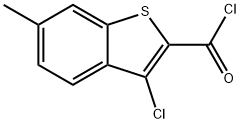 3-氯-6-甲基苯并[B]噻吩-2-羰基氯, 34576-87-9, 结构式