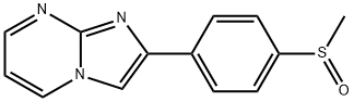 2-[4-(Methylsulfinyl)phenyl]imidazo[1,2-a]pyrimidine Structure