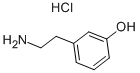 3-HYDROXYPHENETHYLAMINE HYDROCHLORIDE 化学構造式