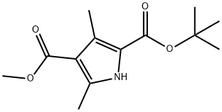 2-TERT-BUTYL 4-METHYL 3,5-DIMETHYL-1H-PYRROLE-2,4-DICARBOXYLATE Structure