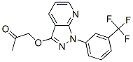 1-[[1-[m-(Trifluoromethyl)phenyl]-1H-pyrazolo[3,4-b]pyridin-3-yl]oxy]-2-propanone Structure