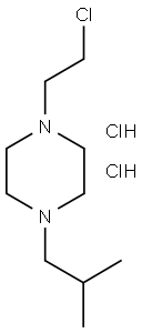 1-(2-CHLORO-ETHYL)-4-ISOBUTYL-PIPERAZINE 2 HCL Struktur