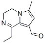 Pyrrolo[1,2-a]pyrazine-8-carboxaldehyde, 1-ethyl-3,4-dihydro-6-methyl- (9CI) Structure