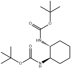 (1R,2R)-N,N''-BIS-BOC-CYCLOHEXANE-1,2-DIAMINE Struktur