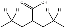2-(PROPYL-2,2-D2)PENTANOIC-4,4-D2 ACID Struktur