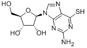 6-Thioguanosine hydrate 化学構造式
