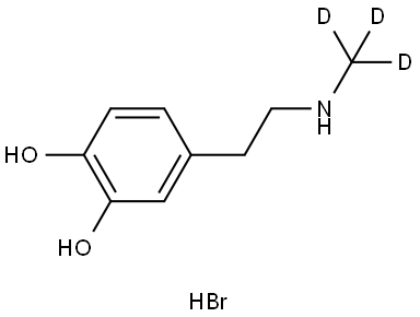 DEOXYEPINEPHRINE-D3 HBR 结构式