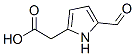 1H-Pyrrole-2-acetic acid, 5-formyl- (9CI) Struktur