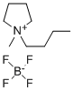 1-丁基-1-甲基吡咯烷四氟硼酸盐, 345984-11-4, 结构式
