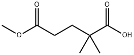 5-Methoxy-2,2-dimethyl-5-oxopentanoic acid Structure
