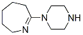 2H-Azepine,3,4,5,6-tetrahydro-7-(1-piperazinyl)-(9CI) Structure