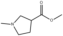 1-甲基吡咯烷-3-甲酸甲酯 结构式