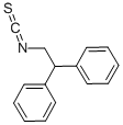 2,2-ジフェニルエチルイソチオシアネート 化学構造式