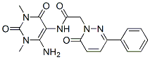 1(6H)-Pyridazineacetamide,  N-(6-amino-1,2,3,4-tetrahydro-1,3-dimethyl-2,4-dioxo-5-pyrimidinyl)-6-oxo-3-phenyl-|