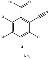 3,4,5,6-四氯-2-氰基苯甲酸胺盐, 34643-39-5, 结构式