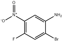 2-ブロモ-4-フルオロ-5-ニトロアニリン 化学構造式