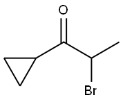 1-Propanone, 2-bromo-1-cyclopropyl- (9CI) Struktur