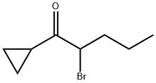 1-Pentanone, 2-bromo-1-cyclopropyl- (9CI) Structure