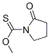 1-Pyrrolidinecarbothioic  acid,  2-oxo-,  O-methyl  ester Structure