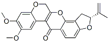 (R)-1,2-ジヒドロ-8,9-ジメトキシ-2-(1-メチルエテニル)-[1]ベンゾピラノ[3,4-b]フロ[2,3-h][1]ベンゾピラン-6(12H)-オン 化学構造式