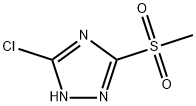 3-クロロ-5-メタンスルホニル-1H-[1,2,4]トリアゾール 化学構造式