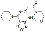 (4-AMINO-1,2,5-OXADIAZOL-3-YL)(PIPERIDIN-1-YL)METHANONE  1-MORPHOLINOCARBONYLMETHYL OXIME Struktur