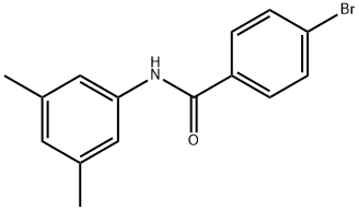 4-ブロモ-N-(3,5-ジメチルフェニル)ベンズアミド 化学構造式