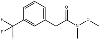 N-METHOXY-N-METHYL-2-(3-(TRIFLUOROMETHYL)PHENYL)ACETAMIDE Struktur