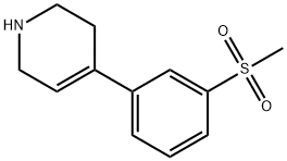 4-[3-(Methylsulfonyl)phenyl]-1,2,3,6-tetrahydropyridine 化学構造式