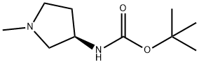 R-1-甲基-3-BOC-氨基吡咯烷, 346691-01-8, 结构式