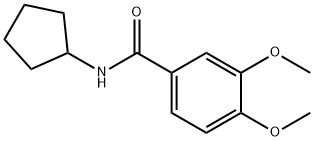 Benzamide, N-cyclopentyl-3,4-dimethoxy- (9CI) Struktur