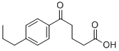 5-(4-N-プロピルフェニル)-5-オキソ吉草酸 化学構造式