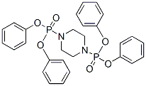 Phosphonic acid, 1,4-piperazinediylbis, tetra-phenyl ester Struktur