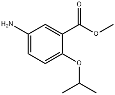 Benzoic acid, 5-amino-2-(1-methylethoxy)-, methyl ester (9CI) Struktur