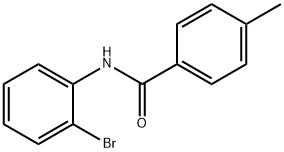 N-(2-溴苯基)-4-甲基苯甲酰胺 结构式